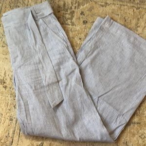 Banana republic stipe trousers
